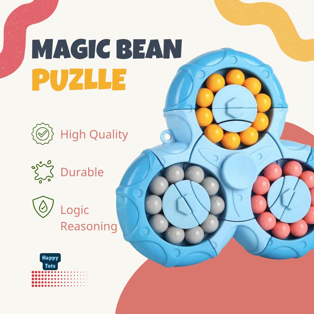 Magic Beans Rotating Puzzle Toy for Kids | Double-Sided Fidget Brain Game | Improves Focus & Logical Thinking