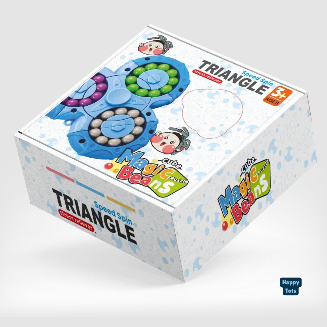 Magic Beans Rotating Puzzle Toy for Kids | Double-Sided Fidget Brain Game | Improves Focus & Logical Thinking