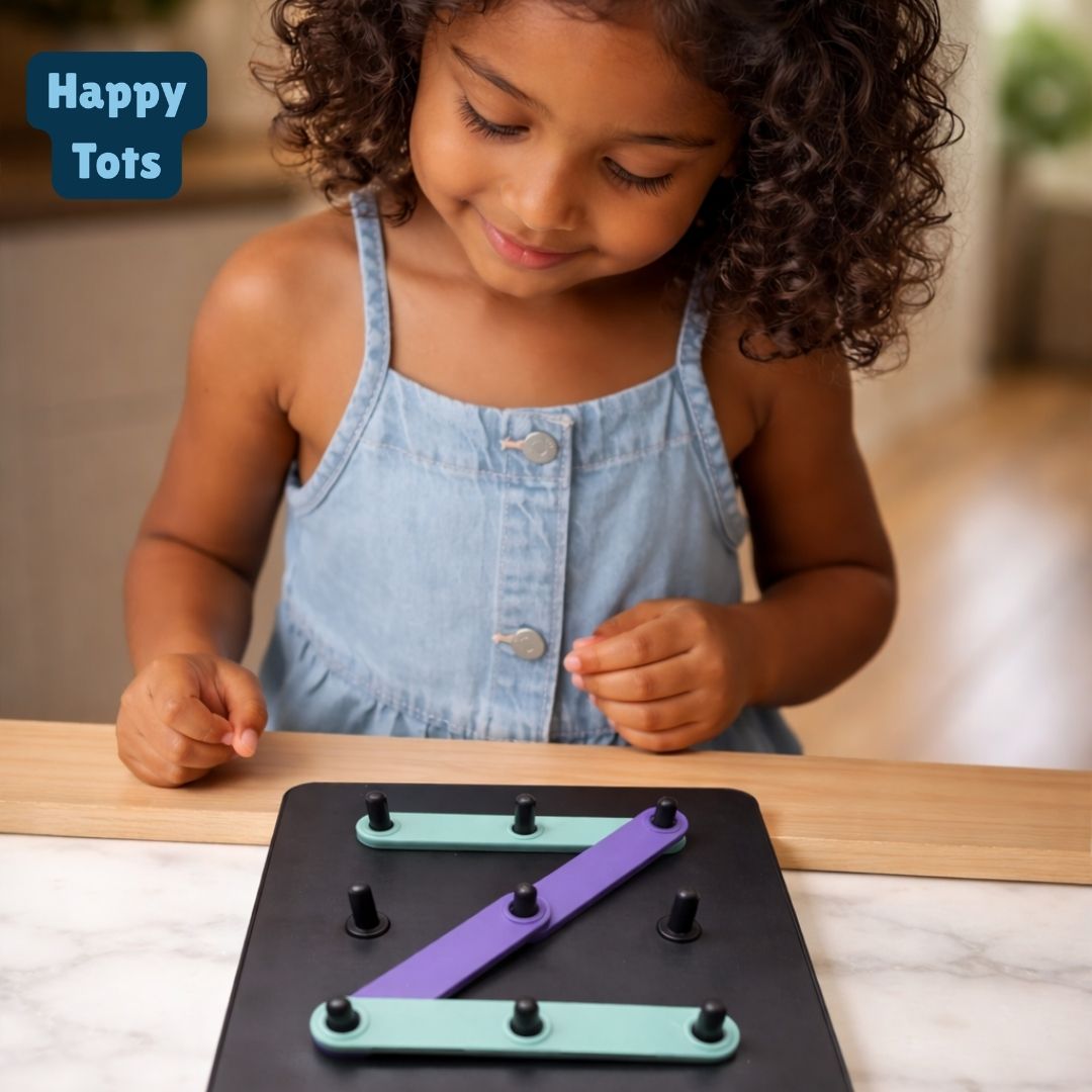 Alpha-Numeric Puzzle Builder Board for Kids
