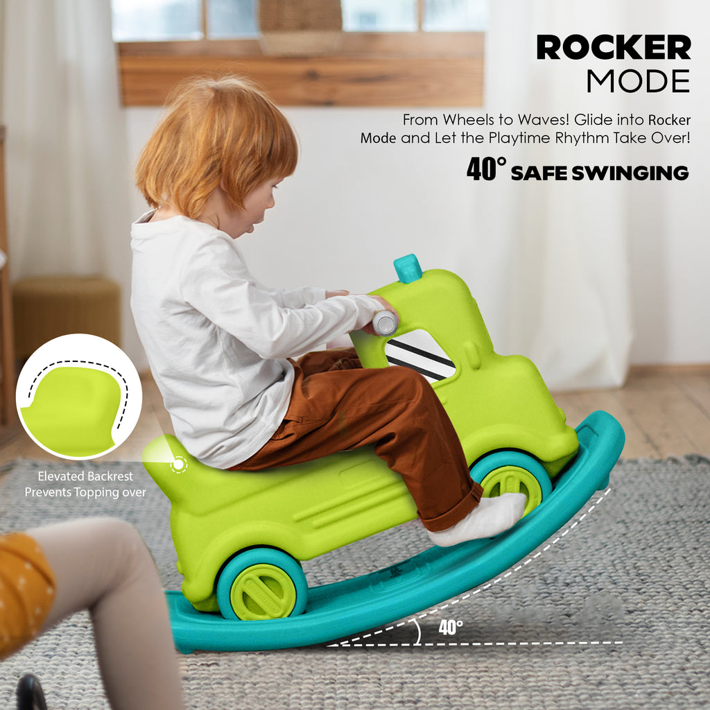 3 in 1 Rock n Rider | Toy Car for Kids | Rider, Rocker and Balance Board, All in One!