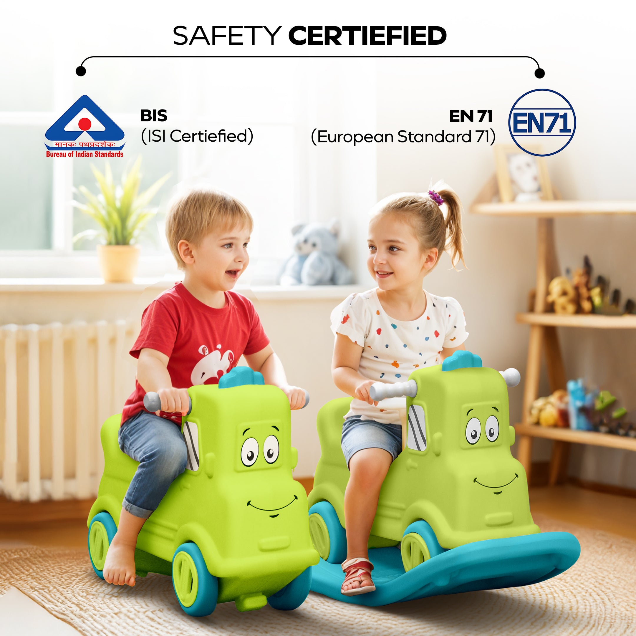 3 in 1 Rock n Rider | Toy Car for Kids | Rider, Rocker and Balance Board, All in One!