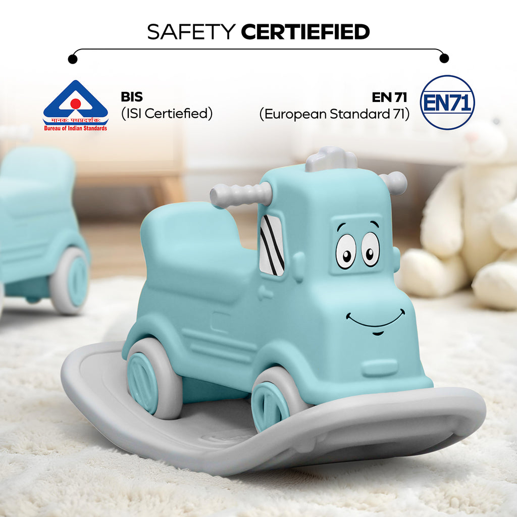 3-in-1 Rock n Rider Toy Car for Kids  Ride. Rock. Balance. All in One | Blue
