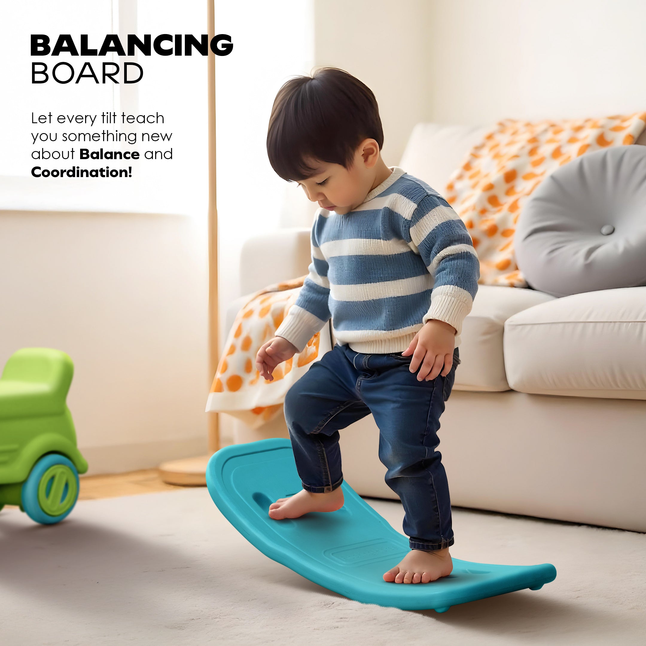 3 in 1 Rock n Rider | Toy Car for Kids | Rider, Rocker and Balance Board, All in One!